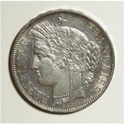 France Republic silver 5 Francs 1851-A,