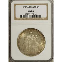 France Republic silver 5 Francs 1873-A,