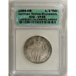 German States Brunswick-Luneburg-Calenberg.