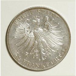 German States Frankfurt. Gulden 1861, KM358,