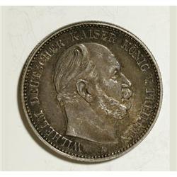 German States Prussia. Wilhelm 2 Mark 1876A,