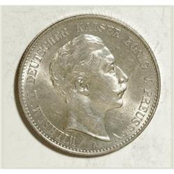 German States Prussia. Wilhelm II 2 Mark 1900A,