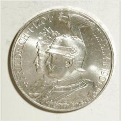 German States Prussia. Wilhelm II 5 Mark 1901,