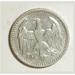 Germany Weimar 3 Mark 1924G, KM43, lustrus XF,