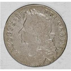 Great Britain James II Shilling 1687/6, S-3410,