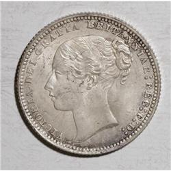 Great Britain Victoria Young Head Shilling 1873,