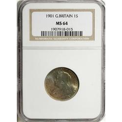 Great Britain Victoria Old Head Shilling 1901,