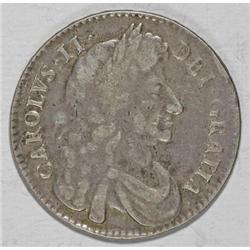 Great Britain Charles II Halfcrown 1684/3,