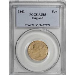 Great Britain Victoria Sovereign 1861, Young