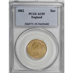 Great Britain Victoria Sovereign 1862, Young