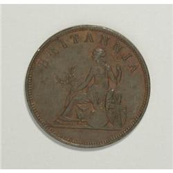 Greece Ionian Islands. Copper Obol 1819, KM-32,