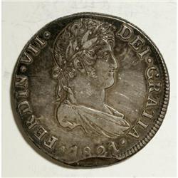 Guatemala Ferdinand VII 8 Reales 1821M, KM69,