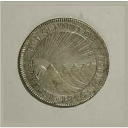 Guatemala 8 Reales 1846NG-AE/MA, KM4, lightly