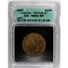 Image 1 : Liberia Republic Cent 1847, KM1, MS62 BN ICG,