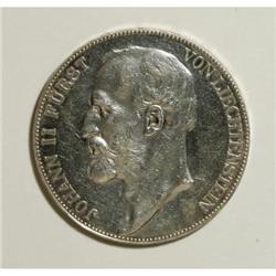 Liechtenstein Johann II 5 Kronen 1915, KM-Y4,