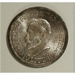 Lithuania Republic 10 Litu 1938, KM84, choice