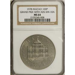 Macao 100 Patacas C-N 1978, KM-10a, Grand Prix,