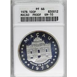 Macao 100 Patacas 1978, KM-10, PR66