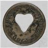 Martinique Cut 2 Reales with Heart Shape, KM17,