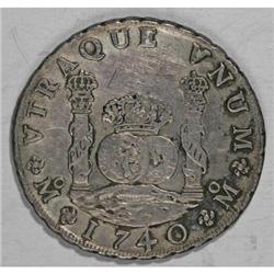 Mexico Philip V Pillar 8 Reales 1740 Mo-MF,