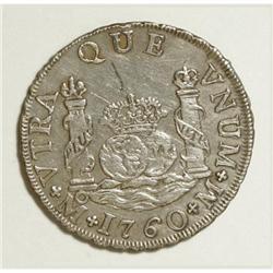 Mexico Charles III Pillar 2 Reales 1760 Mo-M,