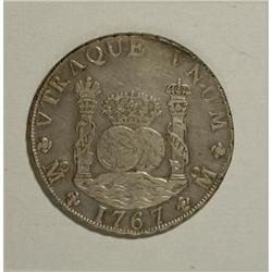 Mexico Charles III Pillar 8 Reales 1767/6 Mo-MF,