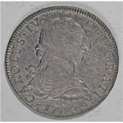 Mexico Charles IV 8 Reales 1789 Mo-FM, portrait