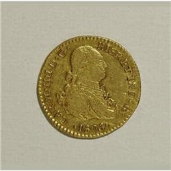 Mexico Charles IIII gold 1 Escudo 1806/5 Mo-TH,