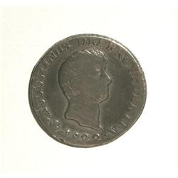 Mexico Iturbide Real 1822-Mo MJ, KM-302, 1-year
