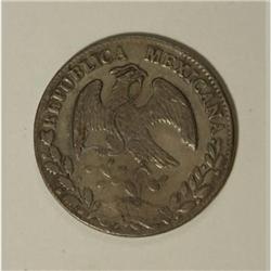 Mexico Republic Cap and Rays 8 Reales 1870 A-DL,
