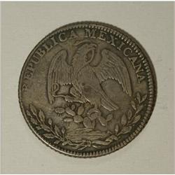 Mexico Republic Cap and Rays 8 Reales 1841
