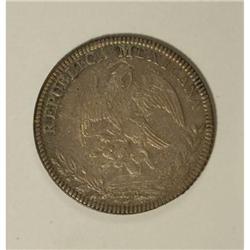 Mexico Republic Cap and Rays 8 Reales 1845