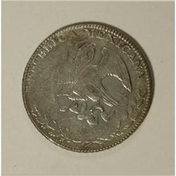Mexico Republic Cap and Rays 8 Reales 1848