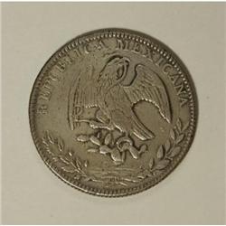 Mexico Republic Cap and Rays 8 Reales 1854