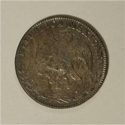 Mexico Republic Cap and Rays 8 Reales 1860