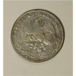 Mexico Republic Cap and Rays 8 Reales 1864