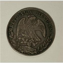 Mexico Republic Cap and Rays 8 Reales 1870