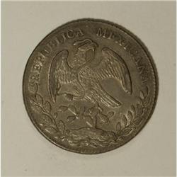 Mexico Republic Cap and Rays 8 Reales 1873
