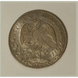 Mexico Republic Cap and Rays 8 Reales 1877