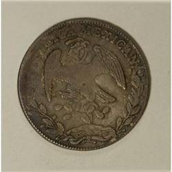 Mexico Republic Cap and Rays 8 Reales 1856 C-CE,
