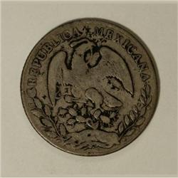 Mexico Republic Cap and Rays 8 Reales 1867 C-CE,