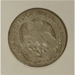 Mexico Republic Cap and Rays 8 Reales 1873 C-MP,