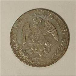 Mexico Republic Cap and Rays 8 Reales 1874