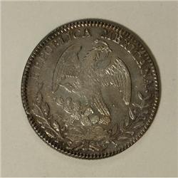 Mexico Republic Cap and Rays 8 Reales 1830
