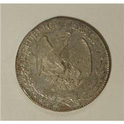 Mexico Republic Cap and Rays 8 Reales 1838