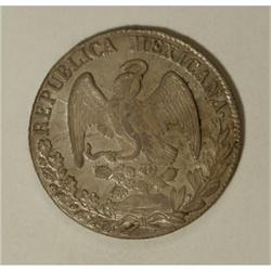 Mexico Republic Cap and Rays 8 Reales 1840/39