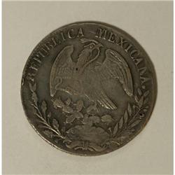 Mexico Republic Cap and Rays 8 Reales 1848/7