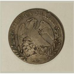 Mexico Republic Cap and Rays 8 Reales 1851
