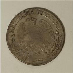 Mexico Republic Cap and Rays 8 Reales 1854