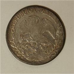 Mexico Republic Cap and Rays 8 Reales 1855